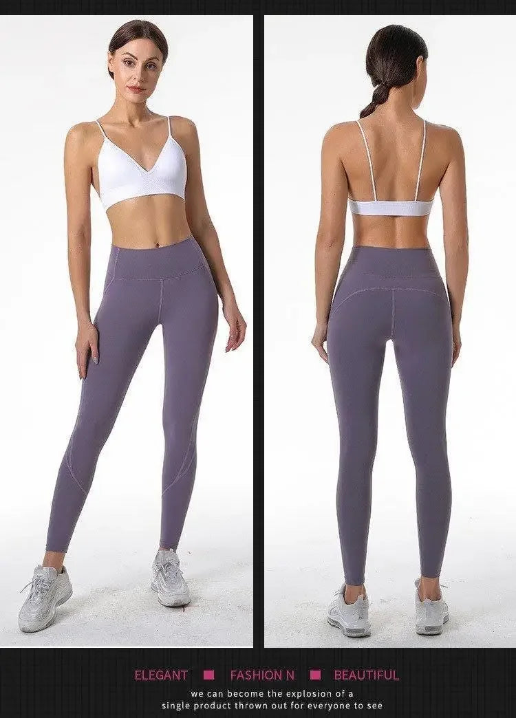 V Neck Seamless Triangle Cup Bra Camisole Underwear Wrapped Chest Women S M L Breathable Gather Up Sports Fitness Yoga Casual