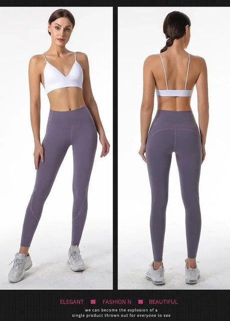 V Neck Seamless Triangle Cup Bra Camisole Underwear Wrapped Chest Women S M L Breathable Gather Up Sports Fitness Yoga Casual