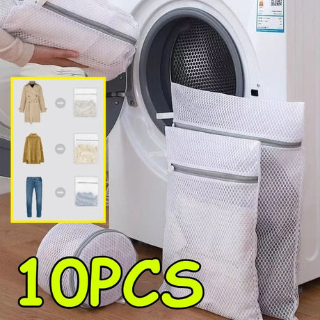 1/2/4/5/10Pcs Mesh Laundry Bags Durable Honeycomb Mesh Laundry Organizer Bags Reusable Washing Machines Bag Mesh Bra Bag