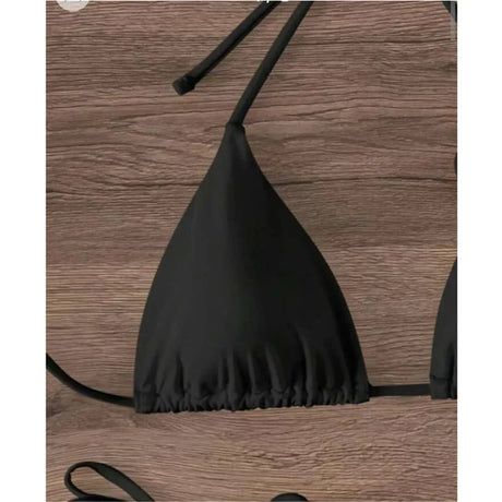 Sexy Flower Bandeau Swimwear Thong Bikini Women Lace-up Swimsuits Swimming Bathing Suit Brazilian Bikinis Set Mujer Biquini