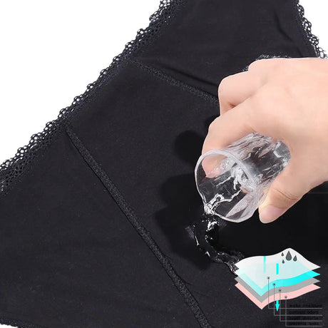 Bamboo Comfortable women's period panties 4 layer leak-proof absorbent menstrual period underwear postpartum incontinence briefs