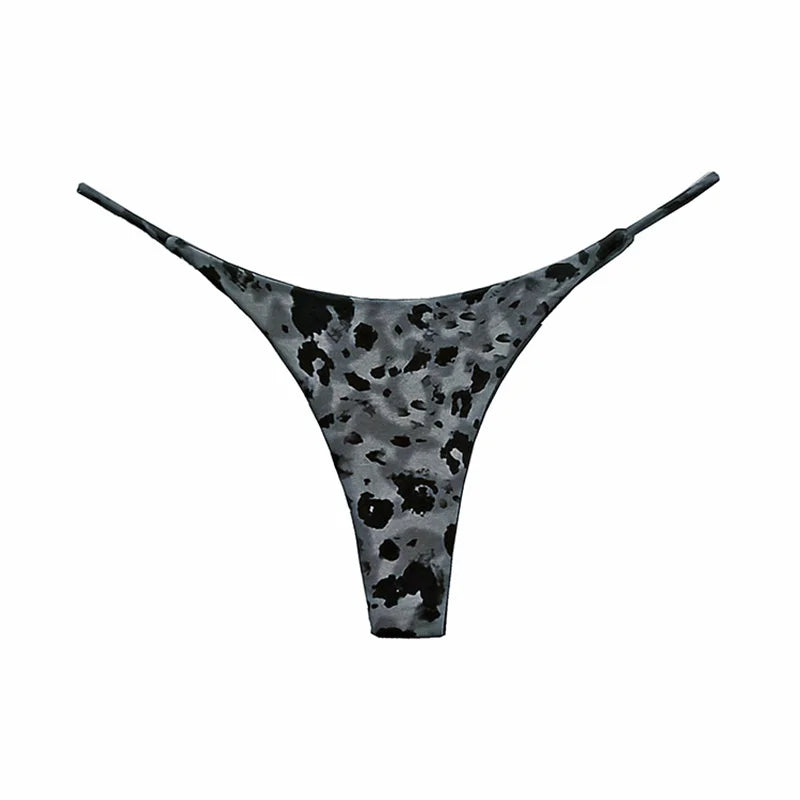 Cotton Leopard G String Flower Women Panties Sexy Briefs Thong Low Waist T-back Underwear Seamless Female Lingerie Size S-XXL