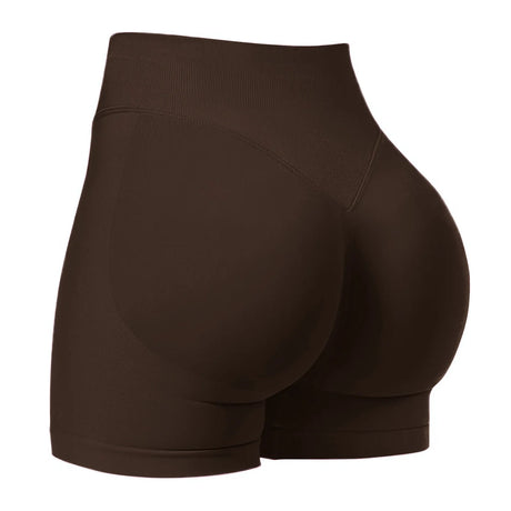 Women Seamless Yoga Leggings Summer Fitness High Waist Gym Shorts Scrunch Shorts Booty High Stretch Running Bike Pants