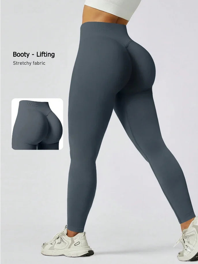 Women's Gym Tight Pants Seamless Yoga Pants Hip Lifting Workout Leggings Fitness Running Compression Sports Tights