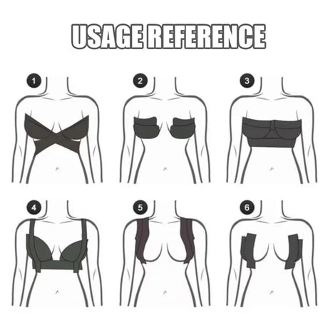 1 Roll Adhesive Breast Lift Tape Compatible for B.E Cup Bras No Undergarment Modification Instant Bust Lift Tape for Clothing