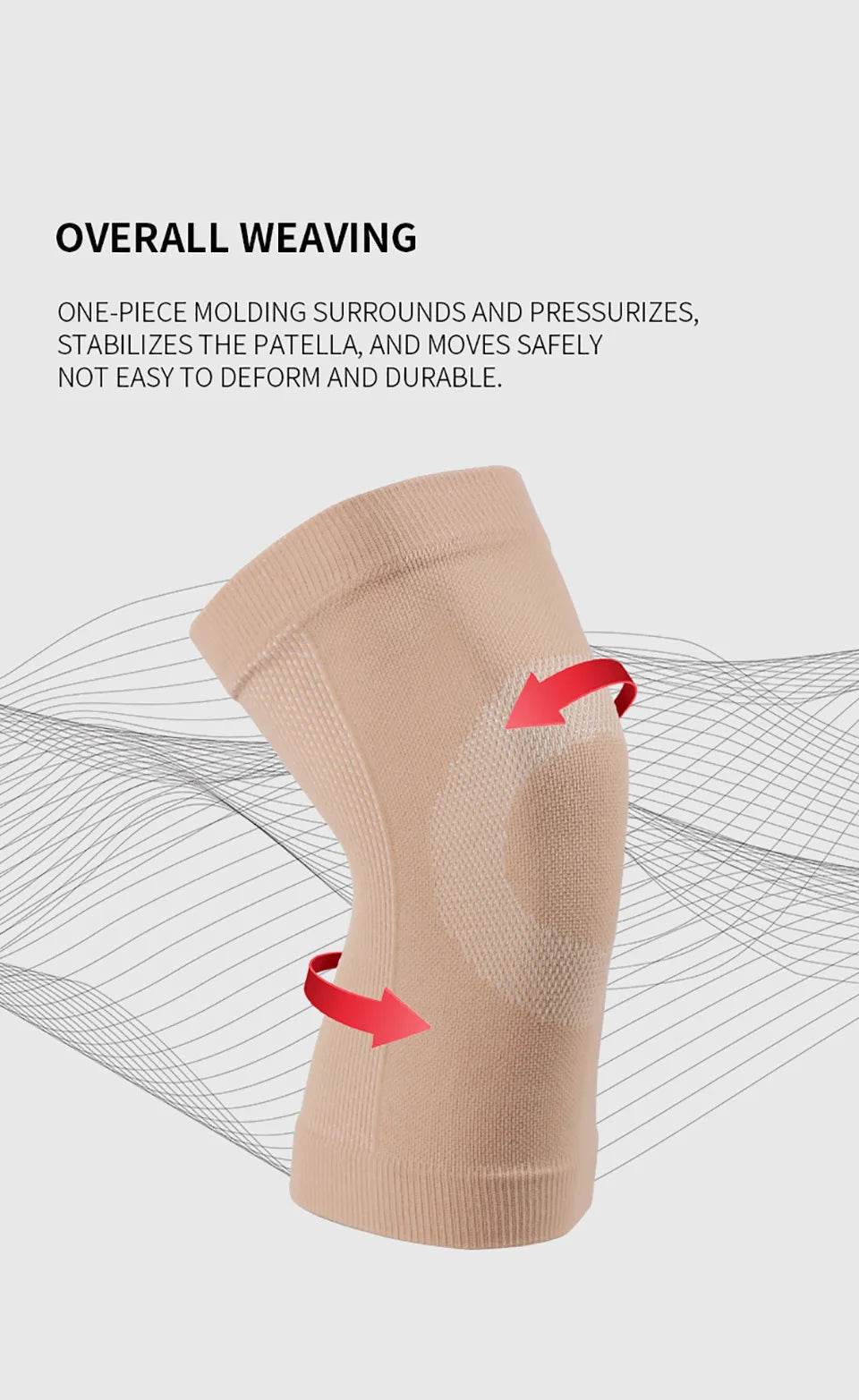 1Pair Summer Ultra Thin Knee Support Brace Sports Knee Pads Gym Running Knee Protector Meniscus Arthritis Injury Ease Knee Pain