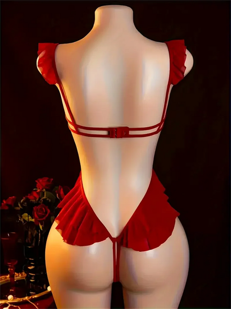 Plus Size S M L XL 2XL 3XL Sexy Lingerie Women Adult Teddy Babydolls Sex Clothes Bodysuit Exotic Pajamas Straps Deep V Open Bra