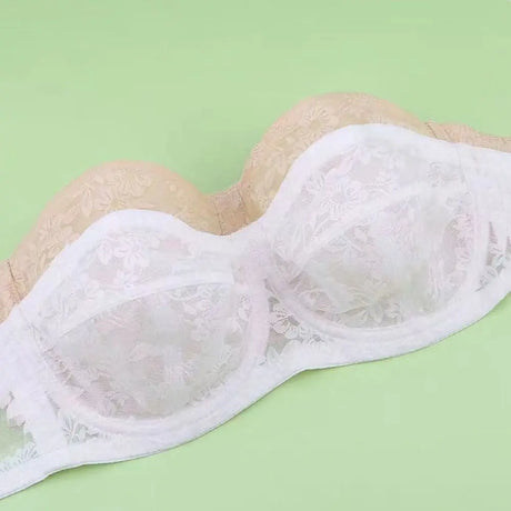 Mesh Thin Lace Transparent Bra Close-fitting Shockproof Seamless Invisible Bra Anti-sagging Lingerie Push Up Underwear Wedding