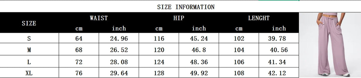 Women Quick Drying Wide Leg Yoga Pants Loose Yoga Pants High Waist With Pockets Fitness Sport Gym Workout Drawstring Full Length