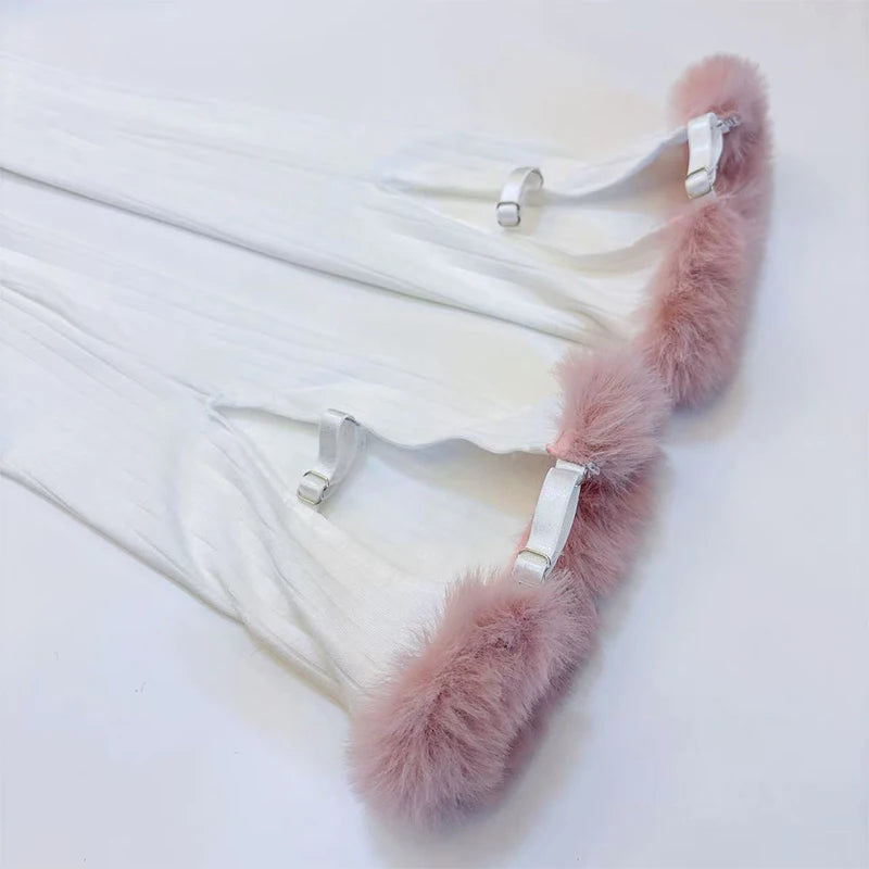 SENMHS Original Japanese Sweet Lolita Cat Girl Cosplay Set Women Kawaii Cat Paw Bikini with Hooded Bodysuit Photo Shoot Hallowee