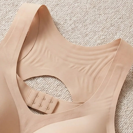 Posture Corrector Seamless Push Up Bra Cross Back Anti-sagging Front Closure Bra Lingerie Shockproof Gathered Wireless Bra Lady