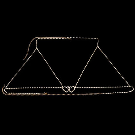 Stonefans Sexy Rhinestone Bra Body Belly Chain Summer Bikini Top Jewelry Beachwear Harness Necklace Inner Mesh Chest Chains Gift