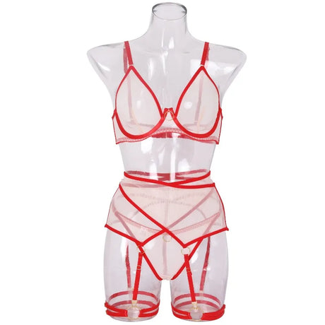 Tornova Erotic Lingerie Mesh Hollow Cross Lace Tight Seductive Backless Bodyshaping Hollow Flirt Sexy Delicate Intimate Lingerie