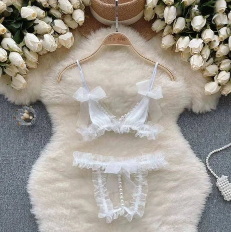 Women Sets Ruffled Apron Shorts Headband Maid Cosplay Costume Rabbit Officer Party Park Performance Sexy Suits Hotsweet Clothes