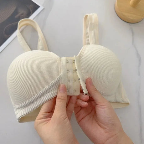 Hot Sale Women's Front Closure Bra Comfort Push Up Sleep Bras Women's Front Closure Bra Lightweight Comfort Bras