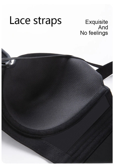Large Size Seamless Lingerie for Women Thin and Sexy Bra Comfortable Top Up Push-up Anti Sagging Sports Breast Collection Bras