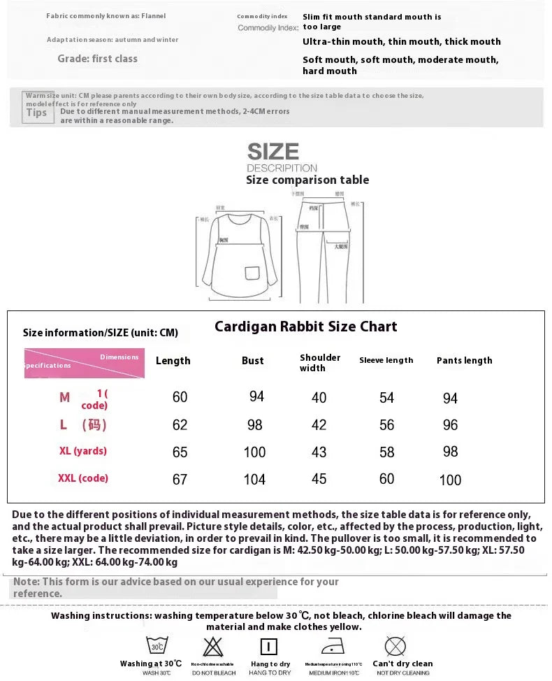Women's Flannel Fleece Pajama Set Cute Cartoon Print Lapel Button Down Long Sleeve Warm Winter Loungewear Sleepwear Sets