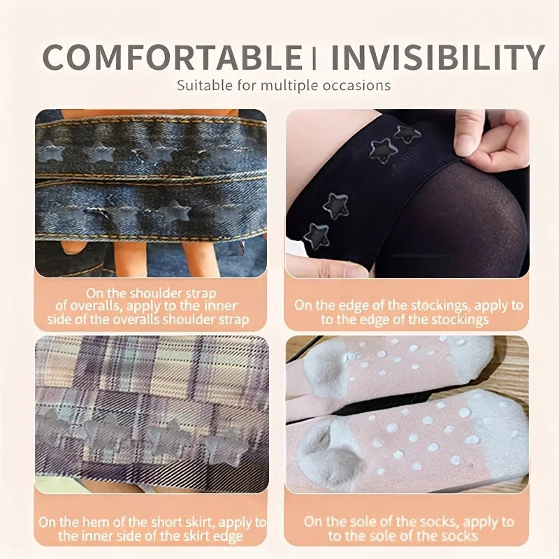 Bra Strap Anti-Slip Adhesive | Invisible Seamless | Prevents Slipping for Socks/Tube Tops/Shoulder Bag Straps
