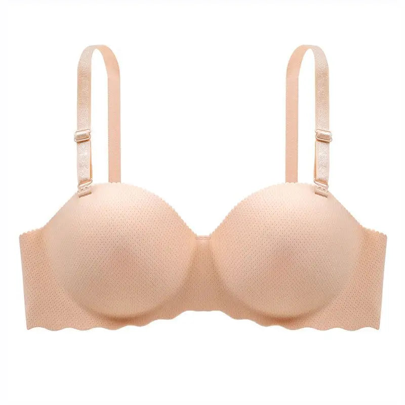 Women's Small Chest Underwear Seamless Push Up Bras Wireless Bralette Detachable Straps Breathable Brassiere Backless Lingerie