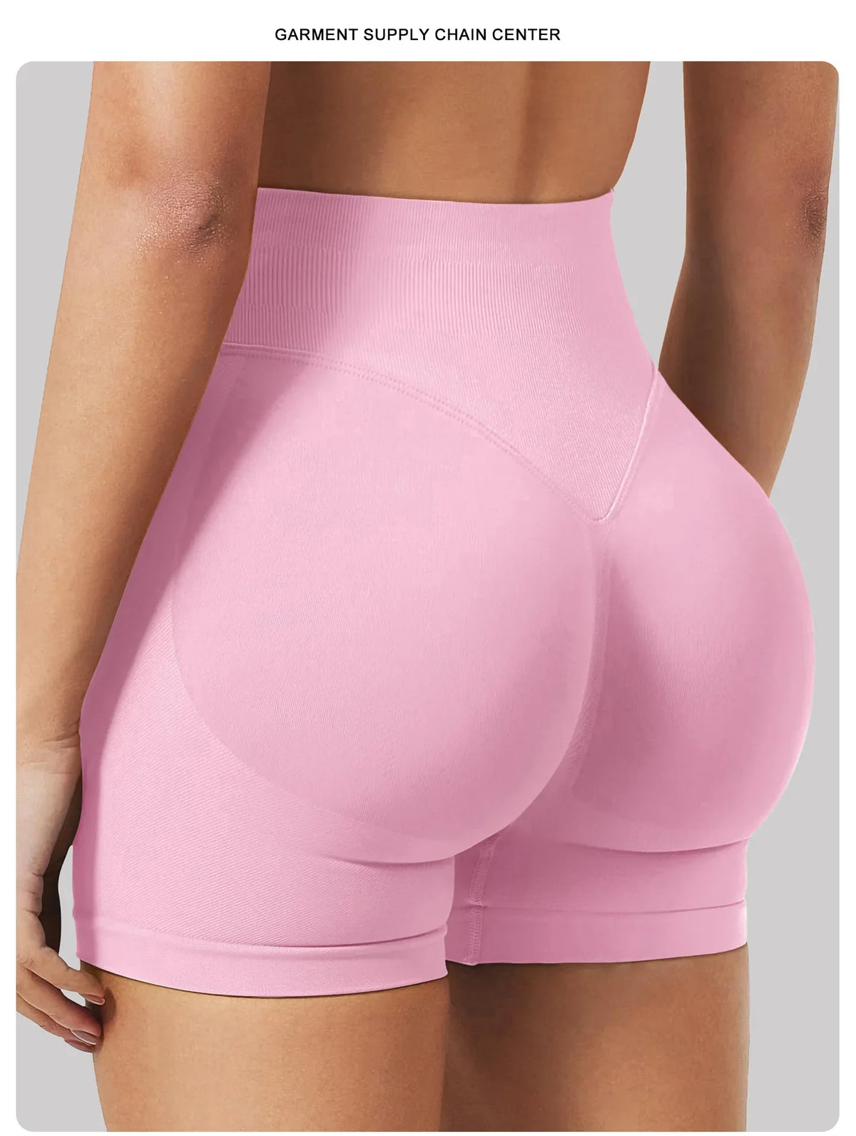 Women Seamless Yoga Leggings Summer Fitness High Waist Gym Shorts Scrunch Shorts Booty High Stretch Running Bike Pants
