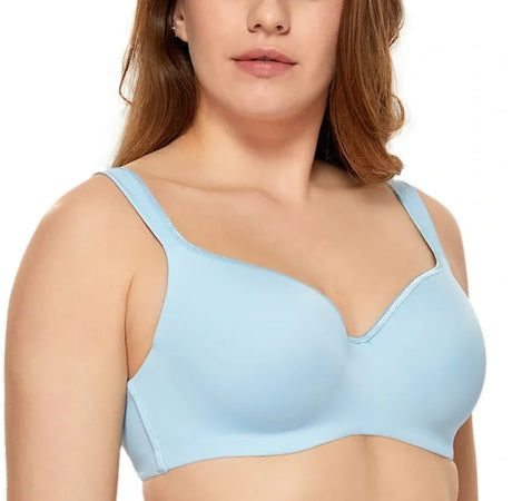 Seamless Plus-size Womens Anti-sagging Balconette Lightly Padded Push Up Bras Daily Full Cup Push-up Support Underwire Lingerie