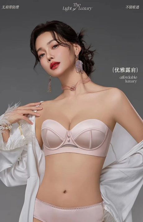 MOYISU Red Push Up Bra Set VS Style Sexy Minimizer Lingerie Wirefree Enhances Small Chest Vintage Retro Zodiac Gift Panty & Ste