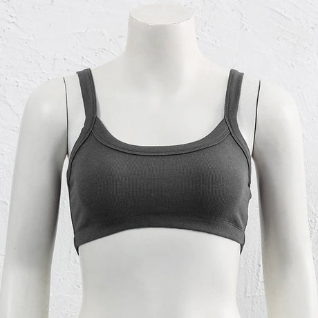 Knitted Cotton Women'S Tube Top Stretchy Ribbed Sleeveless Streetwear Slim White Crop Tops Sexy Summer Tops Cami Femme