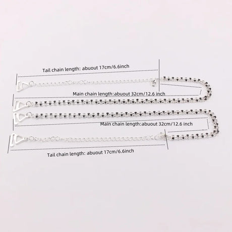 Detachable Rhinestone Metal Bra Strap for Women, Non-Slip Invisible Adjustable Crystal Shoulder Straps,Lingerie Accessories Gift