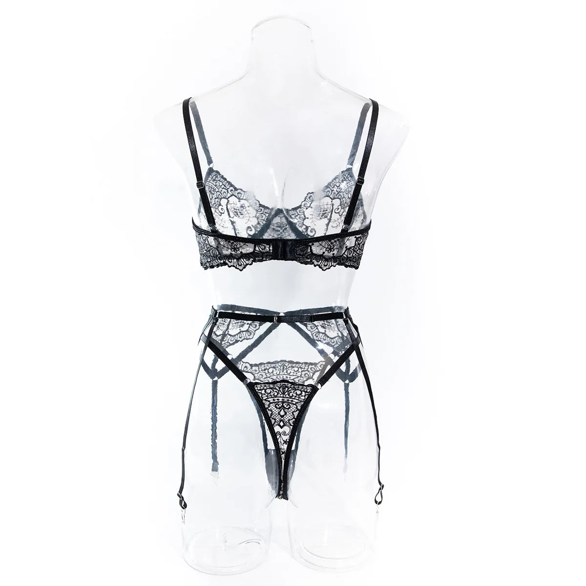 Krasapt New Embroidery 3 Items Sexy Lingerie Set Intimates Porn Female Underwear Uncensored Red Erotic Lingerie Sex Shop