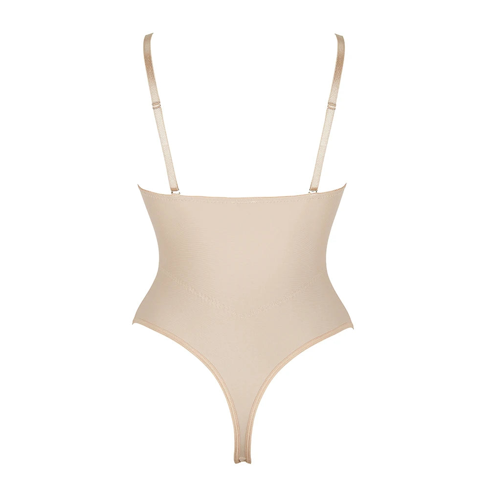 Sleeveless Halter Bodyshaper Bodysuits Women Sexy Bones Waist Trainer Corsets Backless Shapewear Slim Underwear Outfit Jumpsuits