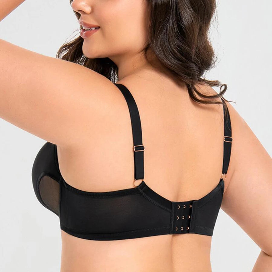 Women's Hollow Out Cup Push Up Bra Full Coverage Supportive Underwire Female Balconette Lingerie 34 36 38 40 42 D E F G H I J