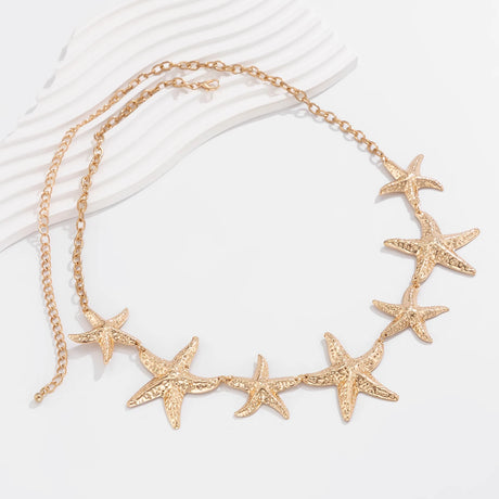 IngeSight.Z Fashion Charm Gold Color Sea Starfish Waist Belly Chain For Women Sexy Summer Beach Body Chain Jewelry Accessories