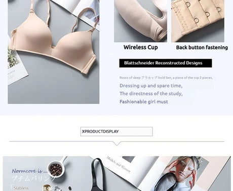Ultra Thin Sexy Ice Silk Wireless Bra For Women Sexy Gather Underwear Push Up Simple Lingerie Seamless Brassiere Bralettle