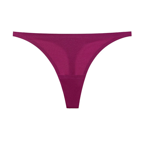 Ice Silk Thong Sexy Women Panties G String Briefs T Back for Girls Underwear Temptation Seamless Ladies Underpants Size S-XL