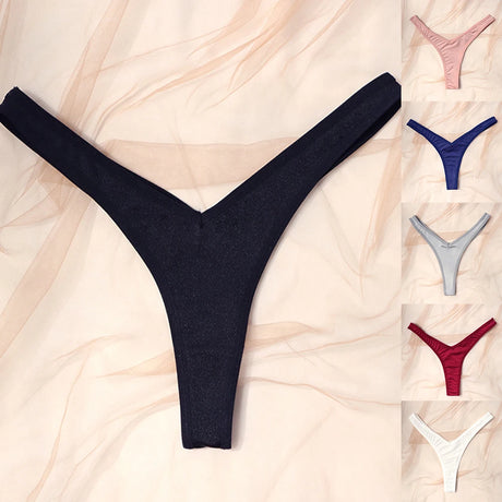 Women's V Waist Sexy Sports Thongs G-string Panties Low Rise Underpants Knicker Fitness T Pants Erotic Lightweight Ladies T-back