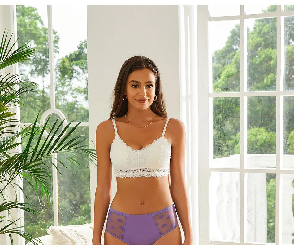 Physiological Underpants Sexy Lace Leak-proof Menstrual Three layer leak proof Sanitary Stretch Underwear Menstruation Briefs