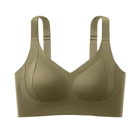 Push-Up Bras For Women Non-wire Padded Bra Seamless Underwear Plus Size V-neck Bra Top Sexy Lingerie Wide Straps Intimates