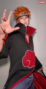 HOLOUN Uchiha Itachi Sasuke Anime Cosplay Costume Embroidery Hawk Team Cloak Pain Konan Sasori Halloween Christmas S-2XL
