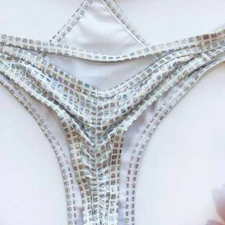 Sexy Shiny Disco Ball Bikini Eco-Friendly Packing