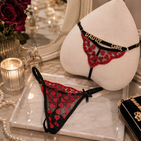 Customized Name Thong Panties with Rhinestone Letters Custom Thongs Personalized Thongs Sexy G-String Tanga Bikini Jewelry Gift