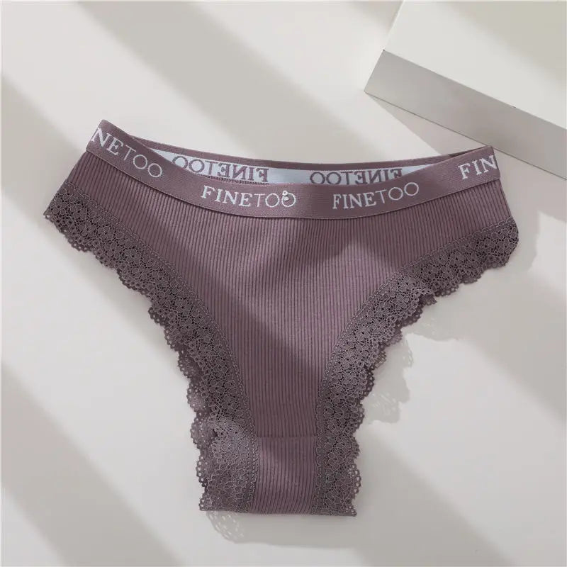 Seamless Women Panties Cotton Lace Underwear Sexy Low Rise Elastic Waist Brazilian Panties T-Back Soft Intimates Lingerie M-2XL