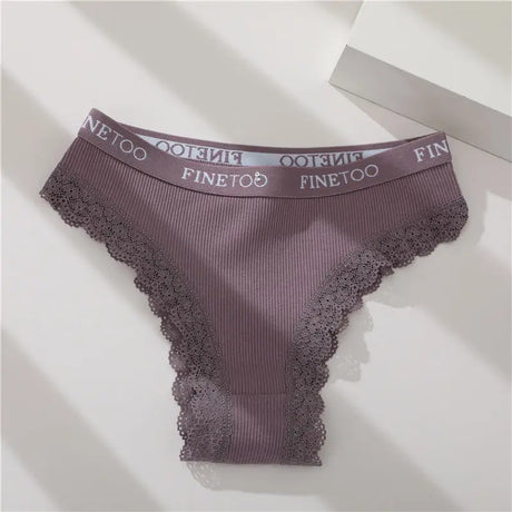 Seamless Women Panties Cotton Lace Underwear Sexy Low Rise Elastic Waist Brazilian Panties T-Back Soft Intimates Lingerie M-2XL