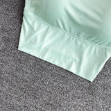Sexy solid color crop tops sports spaghetti strap tanke top women built in bra off shoulder sleeveless omighty camisole hot