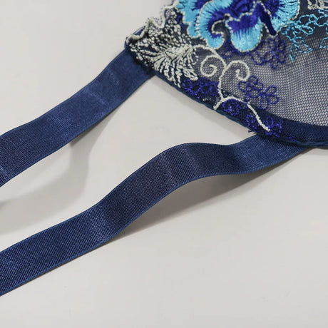 Sexy Lingerie Set Erotic Thong Push-up Bra Women's Underwear Set Panty Bra Set Sexy Lace Embroidery Lingerie Transparent Bra