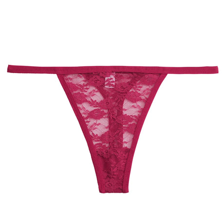 Women Lace Panties Thongs Girls M-XL Intimates Lingerie Female Low Rise G-String Transparent Underwear Hollow Out T-Back Bikini