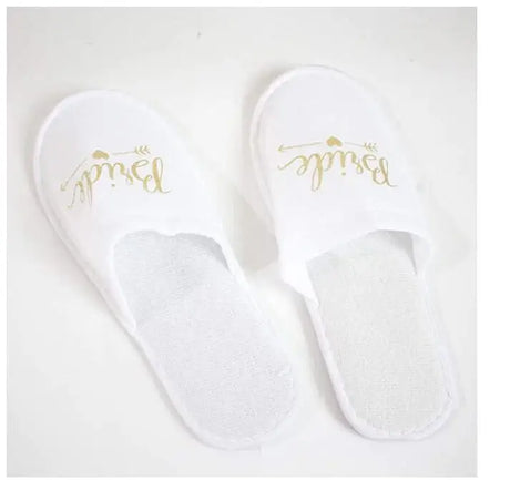 4pc set of bride robe eyemask slippers sash bridesmaid kimono wedding bridal party Bachelorette bathrobe getting ready robes