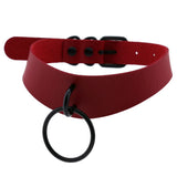 Punk Black Metal Tassel Red Choker Necklace Sexy Spiked Neck Strap Clavicle Collar Men Necklaces Hollween Women Y2K Jeweley Gift