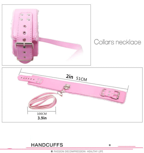 Exotic accessories BDSM 7-piece set of sex games Novelty bundled toys Handcuffs Eyessex Toys for Couples Lovers flirting toys