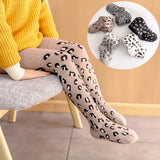 Leopard Print Kids Tights For Girls 2026 New Autumn Winter Children Pantyhose Cotton Girls Stockings Toddler Tights Baby 3-12