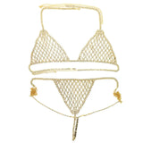 2020 Luxury Mesh Crystal Bralette Underwear Sexy Jewelry for Women Bling Rhinestone Body Chain Bra Harness Waist Jewellery Party